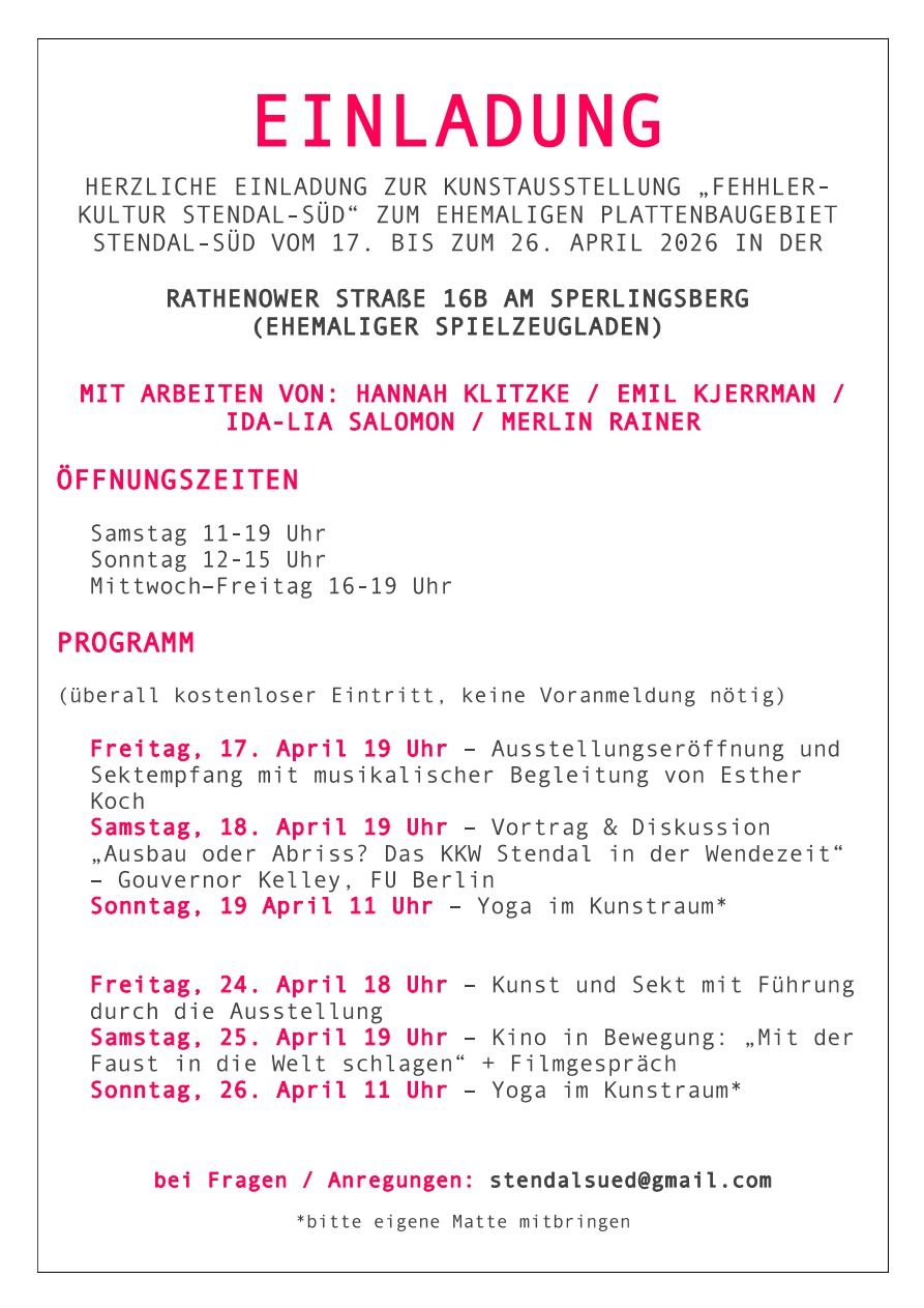 Einladungsflyer
